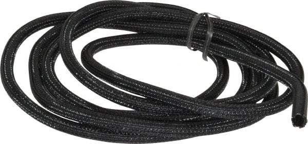 Techflex - Black Braided Cable Sleeve - 10' Coil Length, -103 to 257°F - Strong Tooling