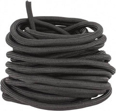 Techflex - Black Braided Cable Sleeve - 75' Coil Length, -103 to 257°F - Strong Tooling