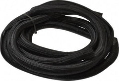 Techflex - Black Braided Cable Sleeve - 10' Coil Length, -103 to 257°F - Strong Tooling