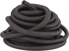 Techflex - Black Braided Cable Sleeve - 50' Coil Length, -103 to 257°F - Strong Tooling