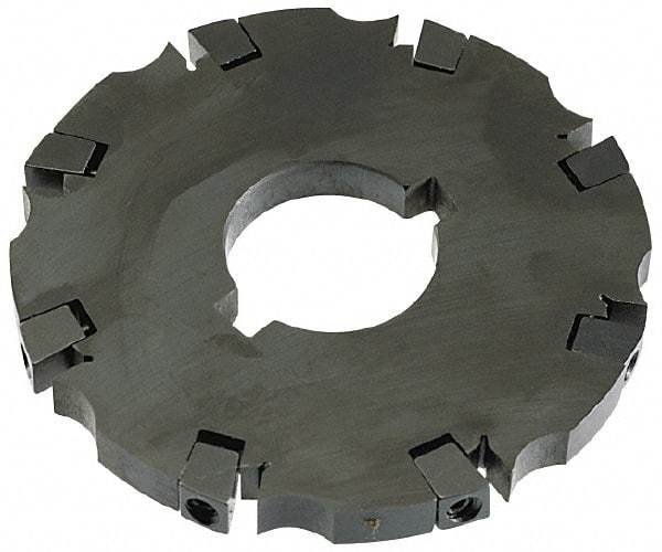 APT - Arbor Hole Connection, 0.53" Cutting Width, 3-1/16" Depth of Cut, 8" Cutter Diam, 1-1/4" Hole Diam, 16 Tooth Indexable Slotting Cutter - SM81 Toolholder, CTA 2 Insert - Strong Tooling