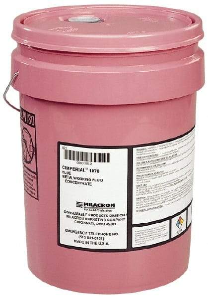 Cimcool - Cimperial 1060CF, 5 Gal Pail Cutting & Grinding Fluid - Water Soluble, For Drilling, Form Tapping, Reaming, Sawing - Strong Tooling