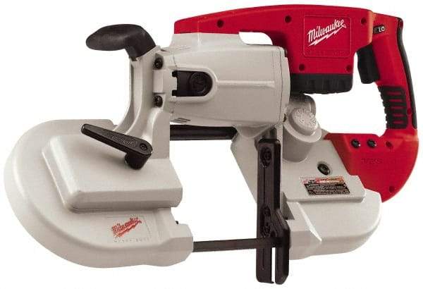 Milwaukee Tool - 28 Volt, 44-7/8" Blade, 350 SFPM Cordless Portable Bandsaw - 5" (Round) & 5 x 5" (Rectangle) Cutting Capacity, Lithium-Ion Battery Not Included - Strong Tooling