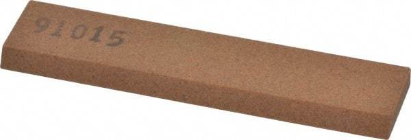 Made in USA - 3-1/2" Long x 3/4" Wide x 3/16" Thick, Aluminum Oxide Sharpening Stone - Rectangle, Medium Grade - Strong Tooling