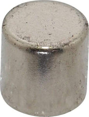 Mag-Mate - 3/8" Diam x 3/8" High Neodymium Rare Earth Magnet - 5.7 Lb Max Capacity, 200°F Max, Nickel Plated - Strong Tooling