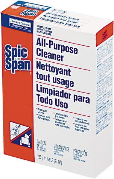 Spic & Span - Box Cleaner - Use on Ceramic Tile, Laminate Surfaces, Linoleum, Quarry Tile, Cement, Concrete, Vinyl Tile, Terra Cotta, Terrazzo, Vinyl Composite Tile (VCT) - Strong Tooling