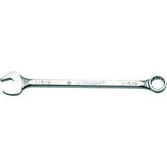 Wright Tool & Forge - Combination Wrenches; Type: Combination Wrench ; Tool Type: SAE ; Size (Inch): 2-3/8 ; Number of Points: 12 ; Finish/Coating: Satin Finish ; Material: Alloy Steel - Exact Industrial Supply