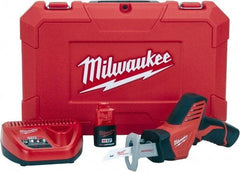 Milwaukee Tool - 12V, 0 to 3,000 SPM, Cordless Reciprocating Saw - 1/2" Stroke Length, 11" Saw Length, Lithium-Ion Batteries Included - Strong Tooling