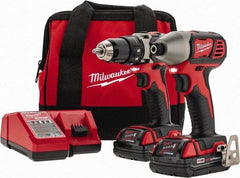 Milwaukee Tool - 18 Volt Cordless Tool Combination Kit - Includes Compact Drill/Driver & Impact Driver, Lithium-Ion Battery Included - Strong Tooling