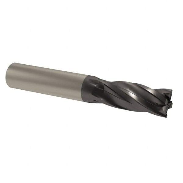 M.A. Ford - 1", 4 Flute, Single End, Solid Carbide, 0.015" Corner Radius End Mill - 4" OAL, 35/38° Helix, Right Hand Flute, 1-1/2" LOC, Right Hand Cut - Strong Tooling