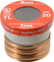 Cooper Bussmann - 125 VAC, 20 Amp, Time Delay Plug Fuse - 2.38" OAL, 10 (RMS Symmetrical) kA Rating, 2-1/4" Diam - Strong Tooling