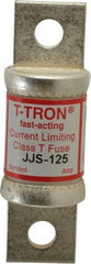 Cooper Bussmann - 600 VAC, 125 Amp, Fast-Acting General Purpose Fuse - Bolt-on Mount, 3-1/4" OAL, 200 at AC (RMS) kA Rating, 7/8" Diam - Strong Tooling