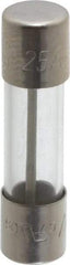 Cooper Bussmann - 125 VAC, 32 VDC, 25 Amp, Fast-Acting Miniature Glass Fuse - 25.4mm OAL, 1/4" Diam - Strong Tooling