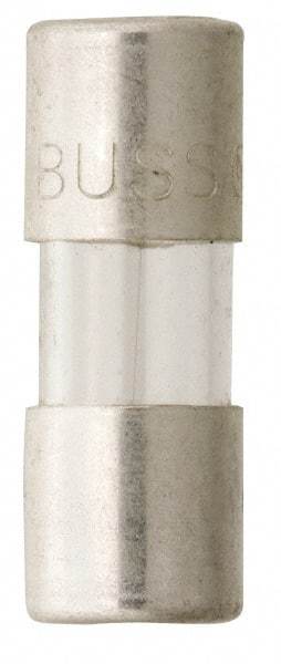 Cooper Bussmann - 250 VAC, 32 VDC, 0.5 Amp, Fast-Acting Miniature Glass Fuse - 15mm OAL, 10 at 125 V kA Rating, 5mm Diam - Strong Tooling