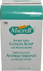 MICRELL - 1 L Dispenser Refill Liquid Soap - Antibacterial, Amber, Light Fragrance Scent - Strong Tooling