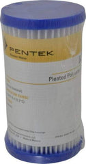 Pentair - 2-5/8" OD, 30µ, Non-Woven Polyester Pleated Cartridge Filter - 4-7/8" Long, Reduces Sediments - Strong Tooling