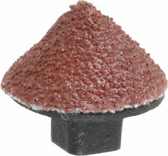 Superior Abrasives - 5/8" Diam 60 Grit 90° Included Angle Cone Center Lap - Aluminum Oxide, Medium Grade, Shank Mounted - Strong Tooling