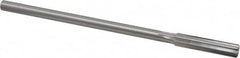 Made in USA - 0.384" High Speed Steel 6 Flute Chucking Reamer - Straight Flute, 0.3105" Straight Shank, 1-3/4" Flute Length, 7" OAL - Strong Tooling