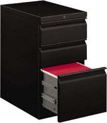 Hon - 15" Wide x 28" High x 22-7/8" Deep, 3 Drawer Pedestal - Steel, Black - Strong Tooling