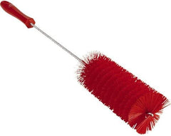 Vikan - 2-3/8" Diam Polyester Valve Brush - 19-5/8" OAL, 5-13/16" Head Length, Polypropylene & Stainless Steel Handle - Strong Tooling