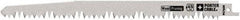 Porter-Cable - 9" Long x 3/4" Thick, High Speed Steel Reciprocating Saw Blade - Straight Profile, 4 to 5 TPI, Toothed Edge, Universal Shank - Strong Tooling