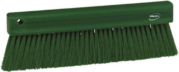 Vikan - Polyester Counter Brush - 2" Bristle Length, 11" Long x 1-1/4" Wide Head, Green - Strong Tooling