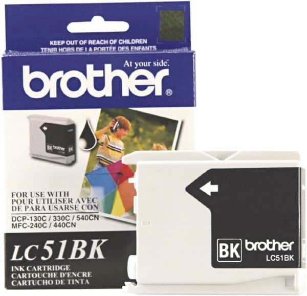 Brother - Black Ink Cartridge - Use with Brother DCP-130C, 330C, 350C, intelliFAX-1360, 1860C, 1960C, 2480C, 2580C, MFC-230C, 240C, 440CN, 465CN, 665CW, 685CW, 845CW, 885CW, 3360C, 5460CN, 5860CN - Strong Tooling