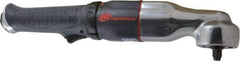 Ingersoll-Rand - 3/8" Drive, 7,100 RPM, 45 to 160 Ft/Lb Torque Impact Wrench - Angled Handle, 3.5 CFM, 1/4" NPT Inlet - Strong Tooling