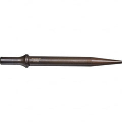 Mayhew - 3/16" Head Width, 7-1/2" OAL, Tapered Punch Chisel - Round Drive, Round Shank, Steel - Strong Tooling