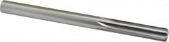 Made in USA - 7/16" High Speed Steel 6 Flute Chucking Reamer - Straight Flute, 7/16" Straight Shank, 1-3/4" Flute Length, 5-1/2" OAL - Strong Tooling