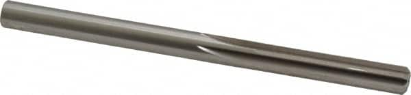 Made in USA - Letter N High Speed Steel 6 Flute Chucking Reamer - Straight Flute, 0.302" Straight Shank, 1-1/2" Flute Length, 4-3/8" OAL - Strong Tooling