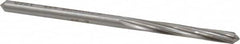 Made in USA - #19 High Speed Steel 6 Flute Chucking Reamer - Spiral Flute, 0.166" Straight Shank, 1-1/8" Flute Length, 3-1/4" OAL - Strong Tooling