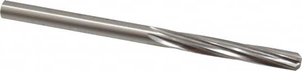 Made in USA - Letter D High Speed Steel 6 Flute Chucking Reamer - Spiral Flute, 0.246" Straight Shank, 1-1/2" Flute Length, 4" OAL - Strong Tooling