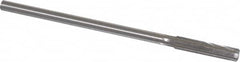 Made in USA - 3/8" Cobalt 6 Flute Chucking Reamer - Straight Flute, 0.3105" Straight Shank, 1-3/4" Flute Length, 7" OAL - Strong Tooling