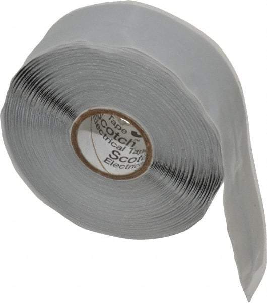 3M - 1" x 30', Gray Silicone Electrical Tape - Series 70HDT, 20 mil Thick, 600 V/mil Dielectric Strength - Strong Tooling