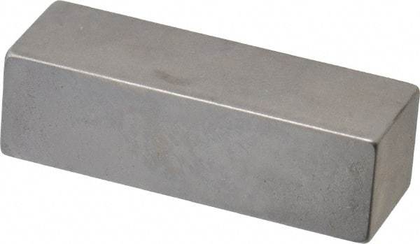 Mitutoyo - 0.4" Rectangular Steel Gage Block - Accuracy Grade 0, Includes Certificate of Inspection - Strong Tooling