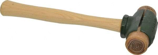 Garland - 2 Lb Head 1-1/2" Face Rawhide Split Head Hammer - 12-1/2" OAL, Wood Handle - Strong Tooling