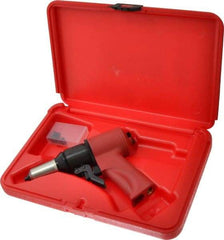 HUCK - 1/8 to 1/4" Pneumatic Rivet Tool Kit - Includes Riveter, 4 Nose Pieces - Strong Tooling