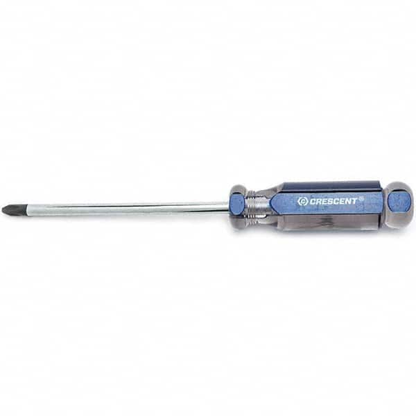 Phillips Screwdrivers; Tool Type: Standard Phillips; Tip Size: #3; Handle Style/Material: Acetate; Phillips Point Size: #3; Handle Color: Blue; Blade Length (Inch): 6; Finish: Chrome-Plated; Overall Length Range: 10″ and Longer; Handle Material: Plastic;