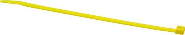 Made in USA - 5.84" Long Yellow Nylon Standard Cable Tie - 40 Lb Tensile Strength, 1.24mm Thick, 1-1/2" Max Bundle Diam - Strong Tooling