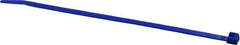 Made in USA - 5.84" Long Blue Nylon Standard Cable Tie - 40 Lb Tensile Strength, 1.24mm Thick, 36.42mm Max Bundle Diam - Strong Tooling