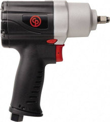 Chicago Pneumatic - 3/8" Drive, 9,400 RPM, 415 Ft/Lb Torque Impact Wrench - Pistol Grip Handle, 1,700 IPM, 20 CFM, 90 psi, 1/4" NPT Inlet - Strong Tooling