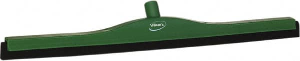 Vikan - 28" Foam Rubber Blade Bench Squeegee - Double Edge, Green, Plastic Holder - Strong Tooling