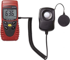 Amprobe - 9 Volt Battery, 40 to 40,000 FC, LCD Display, Silicone Photodiode Light Meter - 3 Accuracy, Compatible with All Visible Light Lighting, Built In Memory - Strong Tooling