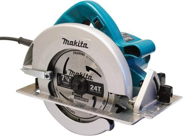 Makita - 15 Amps, 7-1/4" Blade Diam, 5,800 RPM, Electric Circular Saw - 5/8" Arbor Hole, Right Blade - Strong Tooling