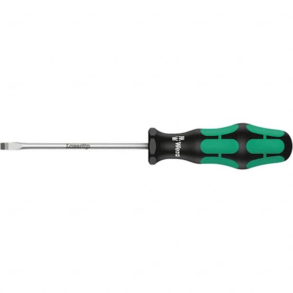 Wera - 8mm Blade Width, Slotted Screwdriver - 175mm Blade Length, Round Shank, Ergonomic Handle - Strong Tooling