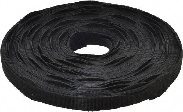 VELCRO Brand - 75 Piece 3/4" Wide x 12" Piece Length, Self Fastening Tie/Strap Hook & Loop Strap - Perforated/Pieces Roll, Black, Printable Surface - Strong Tooling