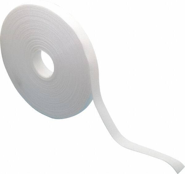 VELCRO Brand - 5/8" Wide x 25 Yd Long Self Fastening Tie/Strap Hook & Loop Roll - Continuous Roll, White, Printable Surface - Strong Tooling