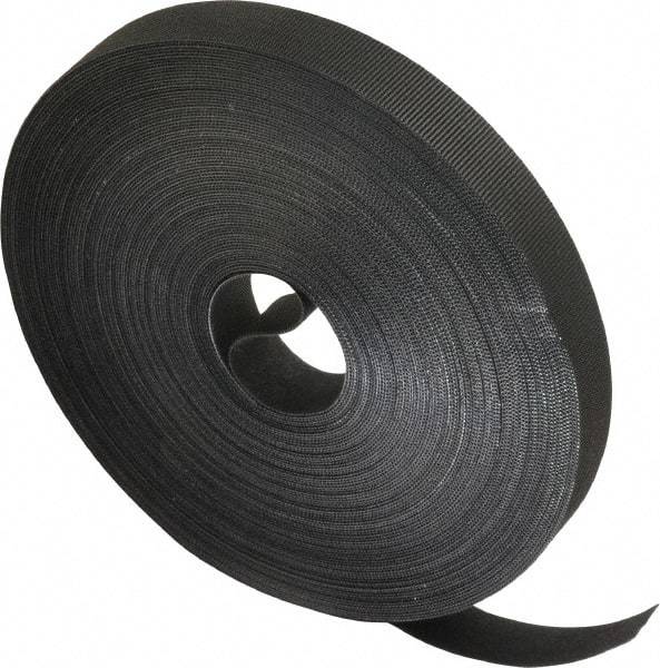 VELCRO Brand - 3/4" Wide x 25 Yd Long Self Fastening Tie/Strap Hook & Loop Roll - Continuous Roll, Black, Printable Surface - Strong Tooling