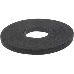 VELCRO Brand - 5/8" Wide x 25 Yd Long Self Fastening Tie/Strap Hook & Loop Roll - Continuous Roll, Black - Strong Tooling